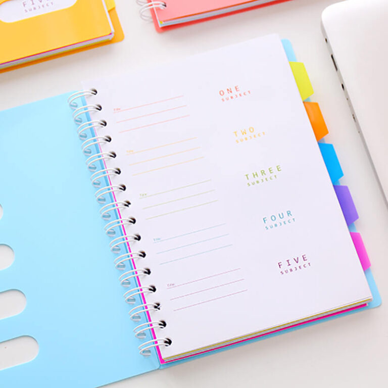 5 Subject Spiral Notebook, 240 Pages - Notebookpost