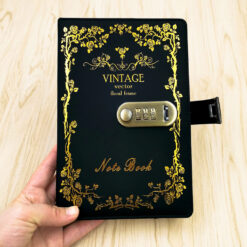 diary with lock for adult vintage design