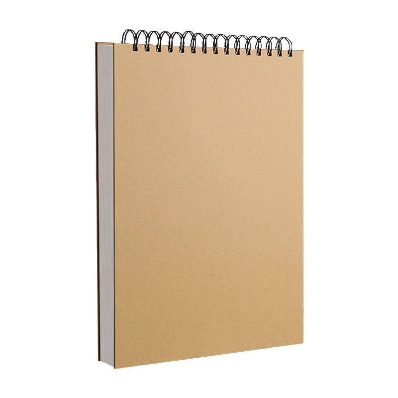 A4 Chinese Style Sketchbook Spiral Notebook Inner Blank 100GSM