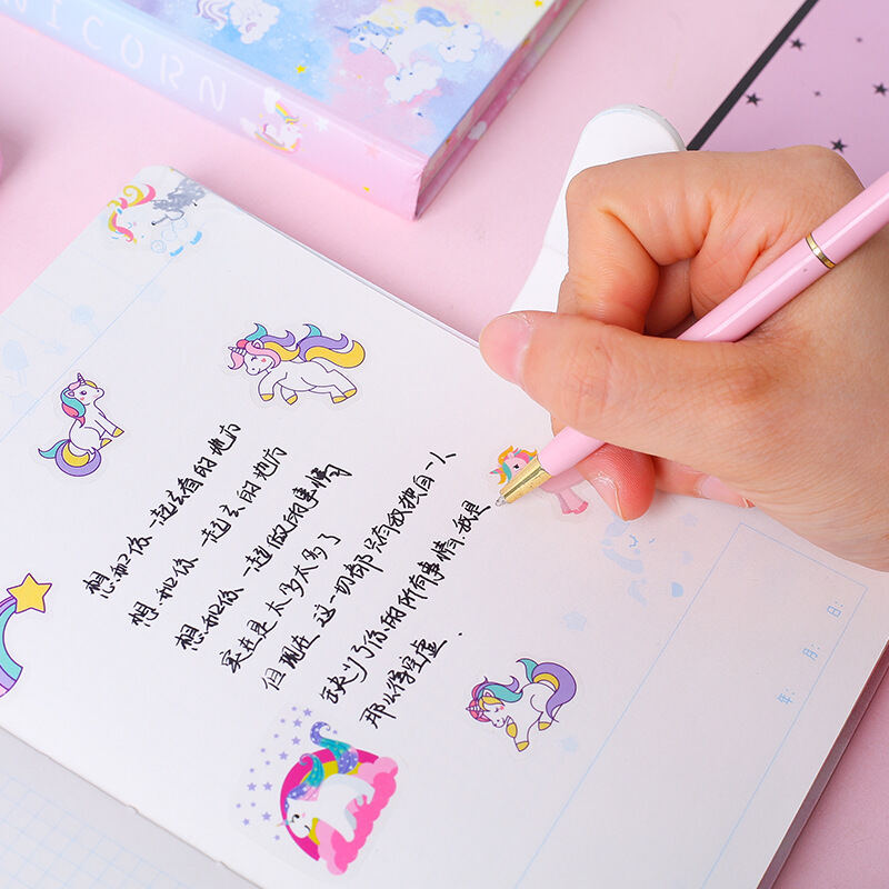 Black Paper Sketch Book For Gel Pens : A Cute Unicorn Kawaii Journal And  Sketchbooks For Girls With Black Pages. Notebook and Sketch Book to Draw  and Journal. Gel Pen Paper for